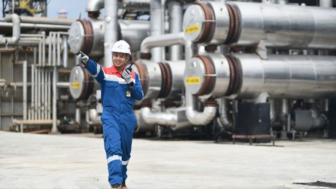 Pekerja Pertamina. 