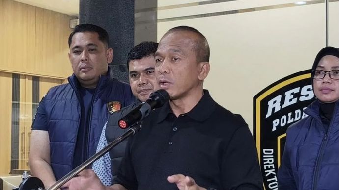 Kapolda Jawa Barat Irjen Pol Rudi Setiawan saat memberikan keterangan di Mapolda Jawa Barat, Kota Bandung, Selasa, 23 Juni 2026.