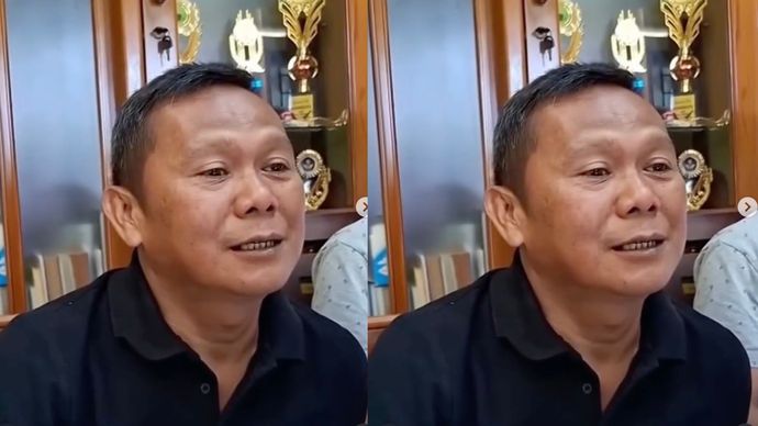 Dadang Ahyar Ismail (53), mantan atasan Taufik Hidayat yang berperan dalam proses penyerahan diri tersangka kepada kepolisian.