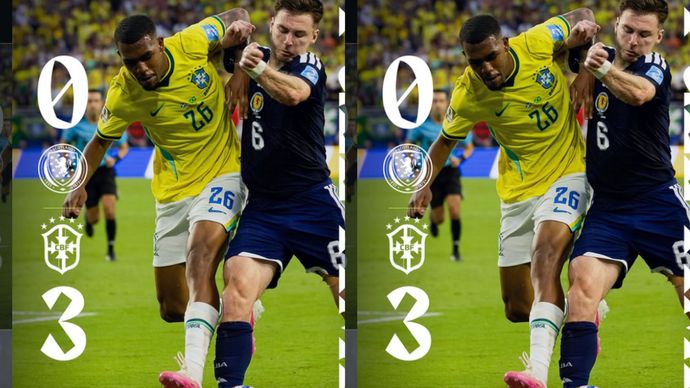 Brasil Kalahkan Skotlandia