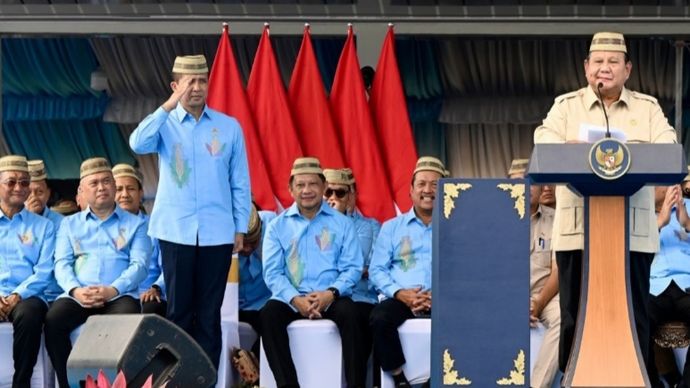 Menteri Transmigrasi di acara Pekan Nasional Petani Nelayan (PENAS) XVII Tahun 2026 di Kabupaten Gorontalo.