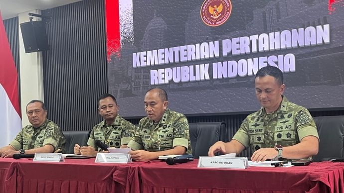 konferensi pers Kemenhan