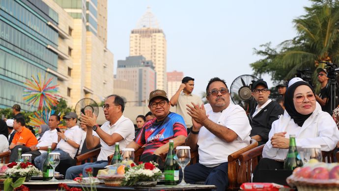 Pramono-Rano di Jakarta Penuh Warna Bundaran HI