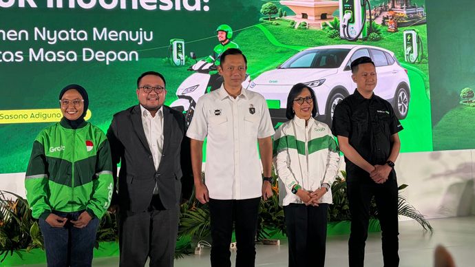 AHY dan CEO Grab Neneng Goenadi