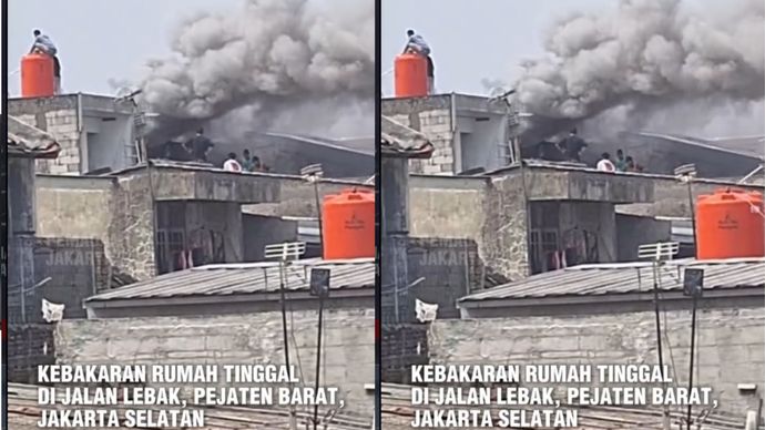 VIDEO: Kebakaran Hantam Rumah di Pejaten Barat