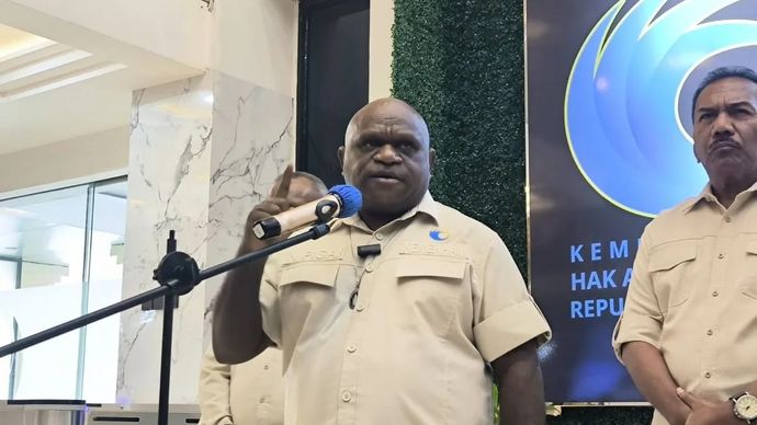 Menteri Hak Asasi Manusia Natalius Pigai.