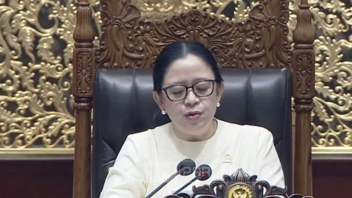Tangkapan layar - Ketua DPR RI Puan Maharani memimpin Rapat Paripurna Ke-22 DPR Masa Persidangan V Tahun Sidang 2025&ndash;2026 di Gedung DPR, Jakarta, Selasa, 30 Juni 2026.