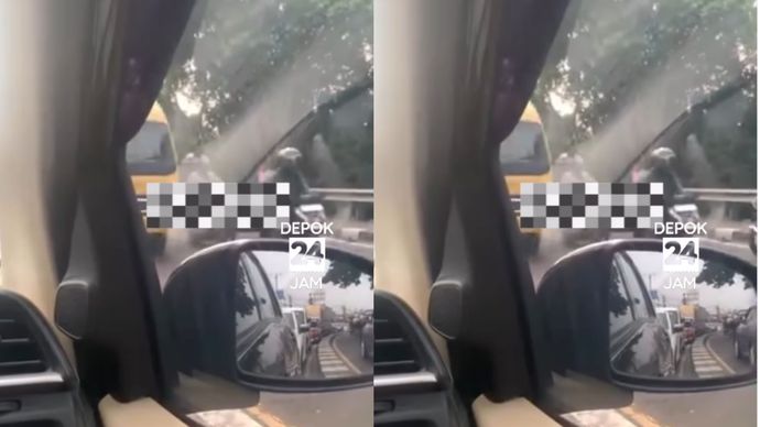 Kecelakaan Tunggal, pemotor tewas di depok