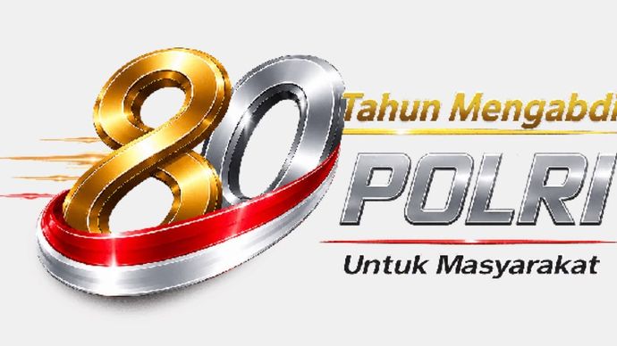 Logo HUT ke-80 Bhayangkara