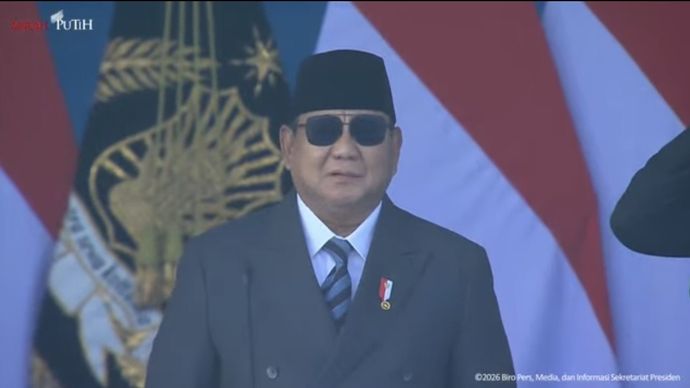 Presiden Prabowo Subianto di HUT ke-80 Bhayangkara