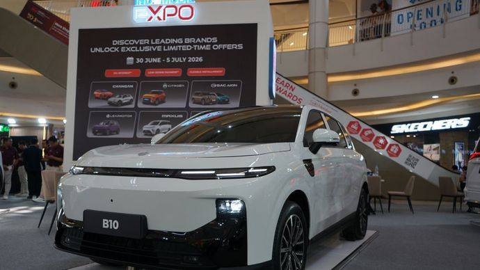 Leapmotor Indonesia mulai memperkenalkan SUV listrik terbarunya, Leapmotor B10 di ajang Indomobil Expo 2026. (Foto: Dok/Istimewa)