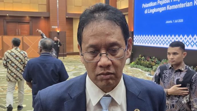 Menteri Keuangan Purbaya Yudhi Sadewa saat ditemui di Jakarta, Rabu, 1 Juli 2026