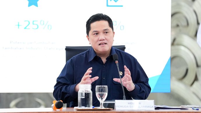 Menteri Pemuda dan Olahraga Erick Thohir.
