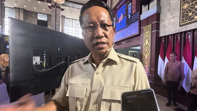 Menteri Hukum Supratman Andi Agtas saat ditemui di Jakarta, Jumat, 3 Juli 2026