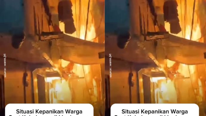 Kebakaran rumah warga