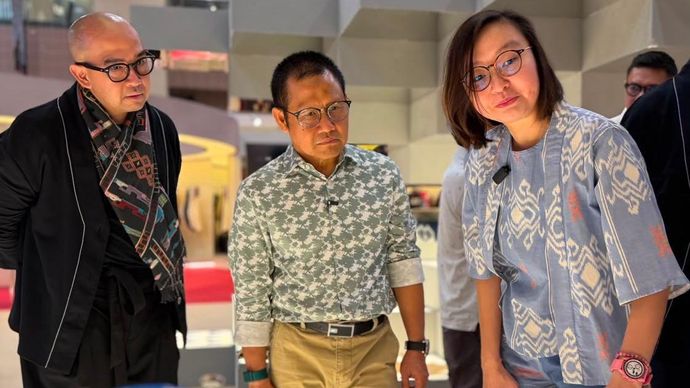 Menko Muhaimin Iskandar mengunjungi Indonesia Marketplace dalam rangkaian MASA Singapore 2026