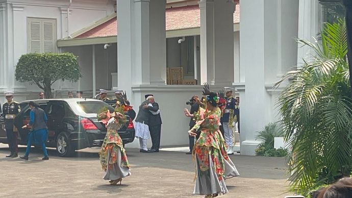 Prabowo Subianto menerima kunjungan kenegaraan Perdana Menteri (PM) India Narendra Modi di Istana Merdeka, Jakarta, Selasa, 7 Juli 2026
