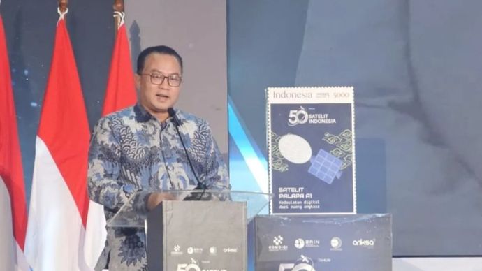 Kepala Badan Riset dan Inovasi Nasional (BRIN) Arif Satria dalam perayaan 50 tahun Jakarta, Rabu, 8 Juli 2026. 