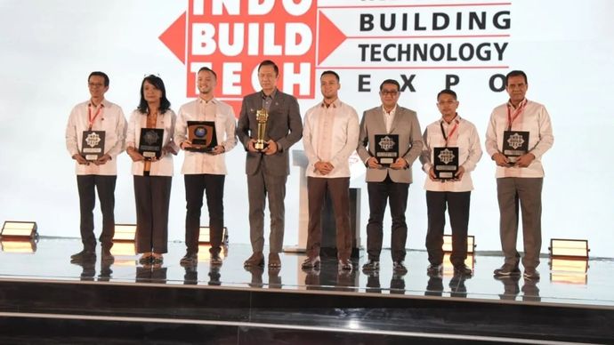 Menteri Koordinator Bidang Infrastruktur dan Pembangunan Kewilayahan, Agus Harimurti Yudhoyono (AHY) saat menghadiri pembukaan IndoBuildTech Expo 2026 yang diselenggarakan di Indonesia Convention Exhibition (ICE) BSD, Tangerang, pada Rabu, 8 Juli 2026.