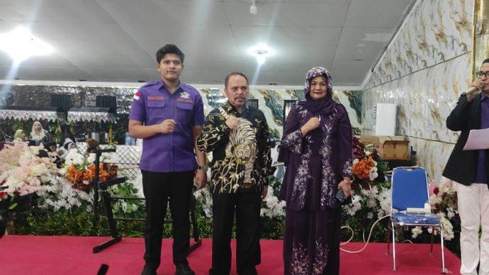 Haidar Alwi Care bersama GPM santuni 1.000 anak yatim di Depok. 