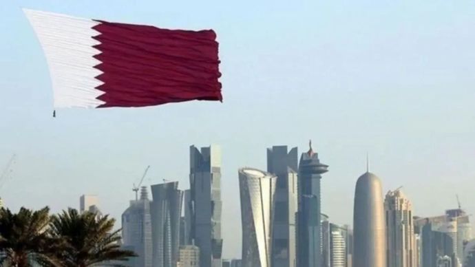 Ilustrasi - Pemandangan gedung bertingkat di Doha, Qatar. 