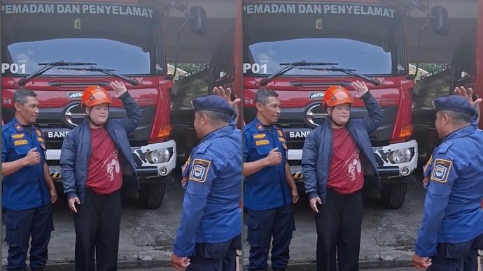 Damkar Bandung Wujudkan Keinginan Anak Berkebutuhan Khusus Main di Markas, Lalu Antar ke RSJ