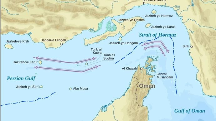 Peta Selat Hormuz