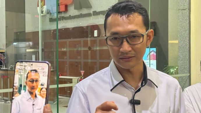 Juru Bicara Komisi Pemberantasan Korupsi Budi Prasetyo memberikan keterangan di Gedung Merah Putih KPK, Jakarta, Rabu, 24 Juni 2026