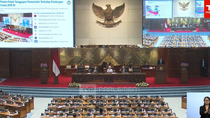 Rapat paripurna DPR RI, Selasa, 14 Juli 2026. 