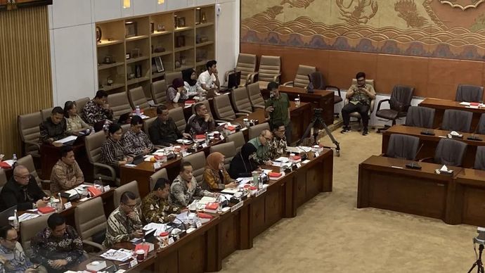 Kementerian Koperasi dalam Rapat Kerja Komisi VI DPR RI di Jakarta, Rabu, 15 Juli 2026