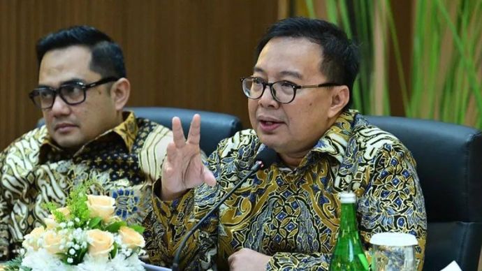 Arsip Foto - Anggota V BPK Bobby Adhityo Rizaldi dalam agenda entry meeting pemeriksaan terinci atas Laporan Keuangan Pemerintah Daerah (LKPD) Tahun 2025 untuk wilayah Direktorat Jenderal Pemeriksaan Keuangan Negara V (Ditjen PKN V) BPK di Jakarta, Kamis, 2 April 2026