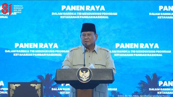 Prabowo Subianto di Panen Raya