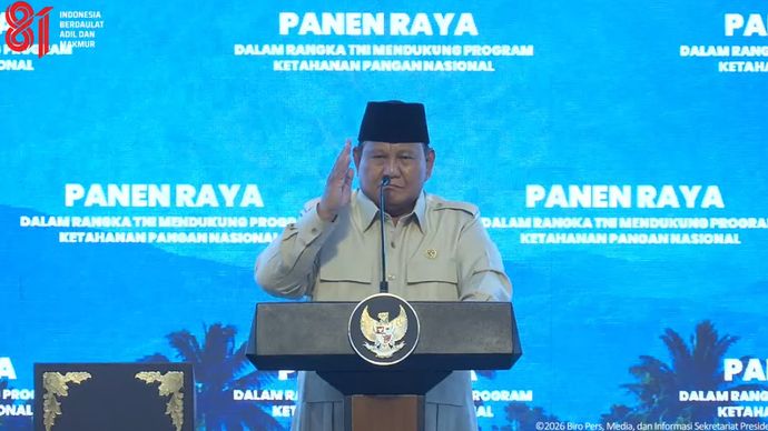 Prabowo Subianto di Panen Raya