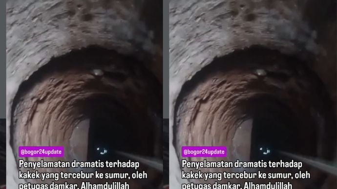 VIDEO: Damkar Selamatkan Lansia Terjun ke Sumur