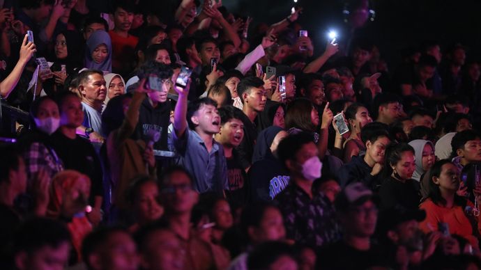Nobar Piala Dunia di Lapangan Banteng