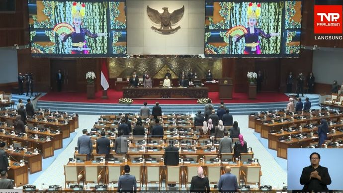 Rapat paripurna DPR RI, Selasa, 21 Juli 2026. 
