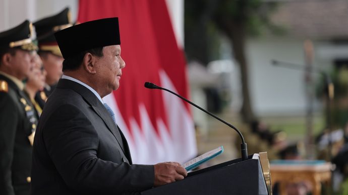Prabowo kepada Perwira TNI/Polri: Pangkat Amanah Rakyat, Jangan Salahgunakan Jabatan!