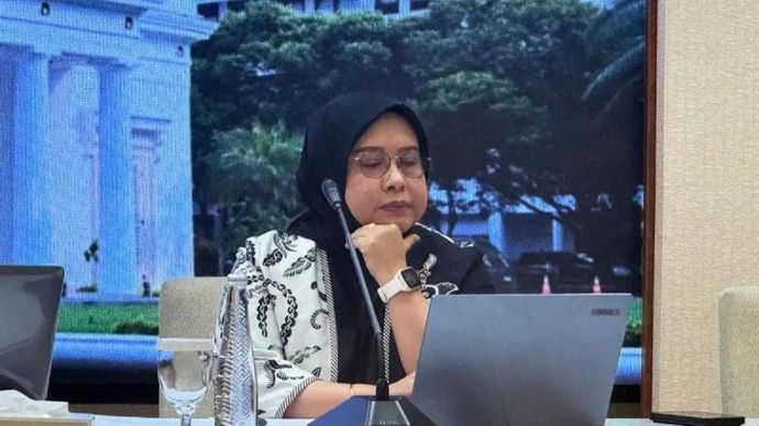 Direktur Pelindungan WNI dan Badan Hukum Indonesia (BHI) Kemlu Heni Hamidah dalam taklimat media di Jakarta, Kamis, 23 Juli 2026