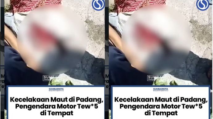 Pemotor Aerox Tewas Dihantam Mobil di Padang, Sempat Disiarkan Tiktok