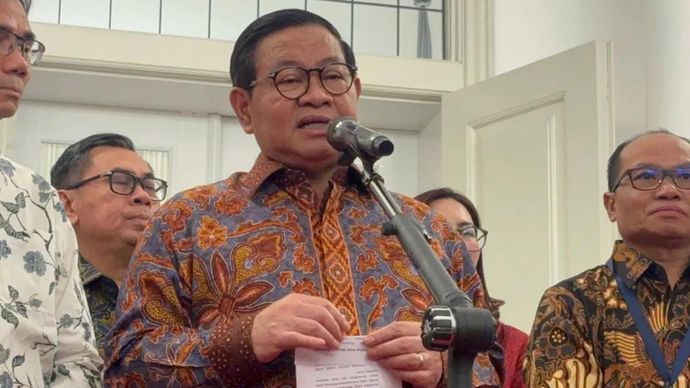 Gubernur DKI Jakarta Pramono Anung saat dijumpai di Balai Kota, Senin, 27 Juli 2026