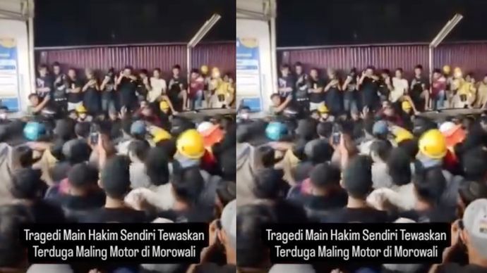 Tragedi main hakim sendiri tewaskan terduga maling motor di Morowali.