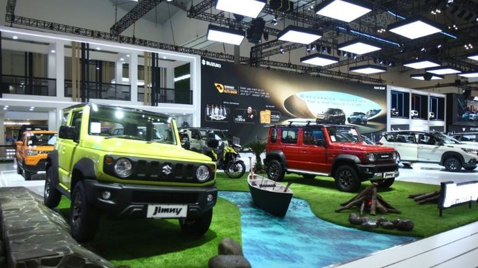 Deretan lini mobil Suzuki. (Foto: Dok/Istimewa/SIS) 