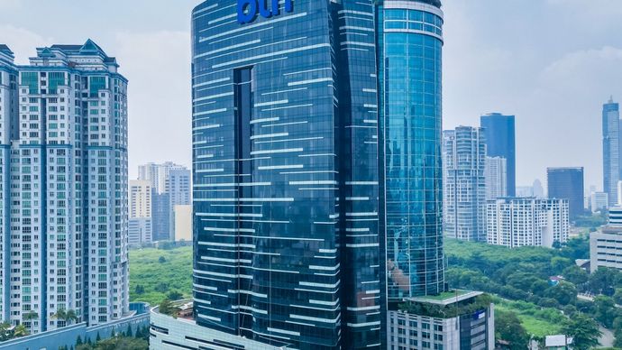 Gedung Kantor Pusat PT Bank Tabungan Negara (Persero) Tbk (BTN) di Jakarta. BTN bersama BSN menyalurkan 67.518 unit rumah melalui skema FLPP hingga akhir Juni 2026.