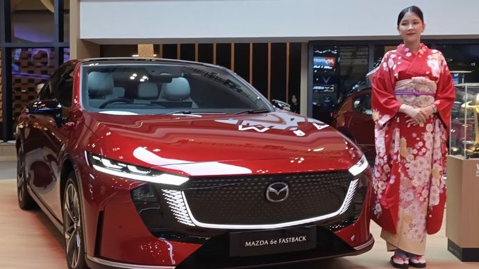Ilustrasi. The All-New Mazda 6e Fastback. (Foto: Adiantoro/NTV) 