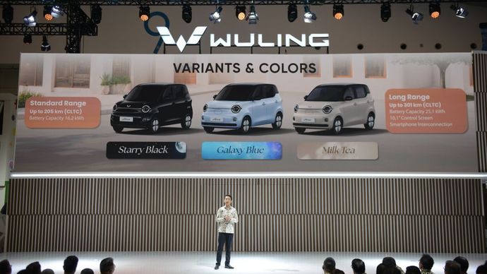 Debut Wuling Aira ev dilakukan pada ajang GIIAS 2026. (Foto: Dok/Istimewa/Wuling Motors)