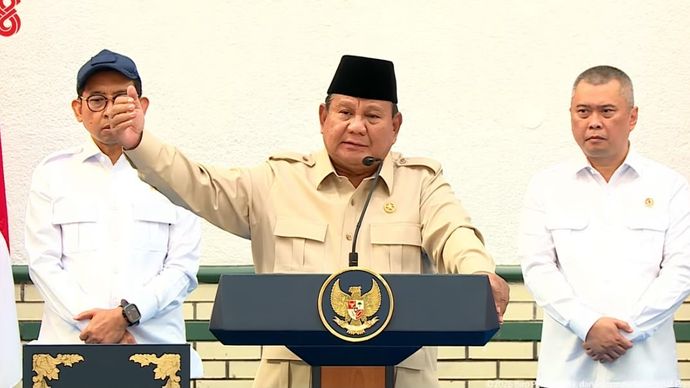 Prabowo Subianto dalam Peresmian Renovasi Cagar Budaya Stasiun Semarang Tawang