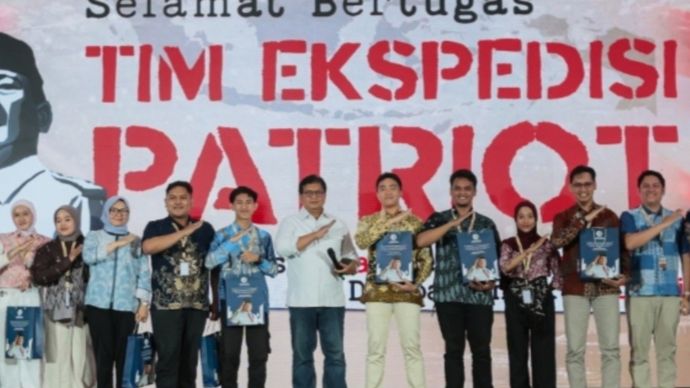 Wamen Viva Yoga di Pelepasan Tim Ekspedisi Patriot 