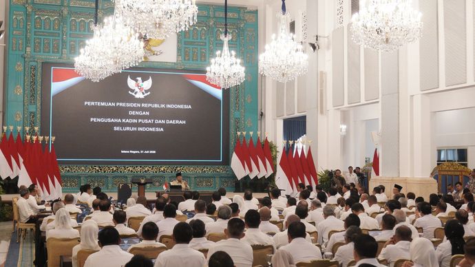 Pertemuan Presiden RI dengan pengusaha kadin pusat dan daerah seluruh indonesia, Istana Negara