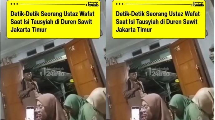 INNALILLAHI WA INNA ILAIHI RAJI'UN. &lrm;Sebuah peristiwa duka sekaligus menggetarkan hati terjadi di wilayah Kampung Sumur, Duren Sawit, Jakarta Timur. Seorang ustaz dilaporkan meninggal dunia saat tengah menyampaikan ceramah di hadapan para jamaah.