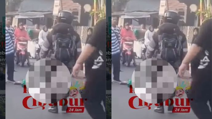 Wanita Lansia Terkapar Bersimbah Darah di Jalan Raya Cibubur